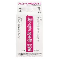 沢の鶴 米だけの酒 糀2倍の純米酒パック 10.5度 900ml [日本酒]