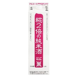 沢の鶴 米だけの酒 糀2倍の純米酒パック 10.5度 1800ml [日本酒]