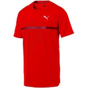 ラン グラフィック Tシャツ 517512_01 RIBBON RED-PE Lサイズ [ランニングシャツ メンズ]