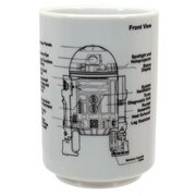SAN3270-4 設計図湯のみ R2-D2 [キャラクターグッズ]