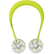 W-Fan ハンズフリー ポータブル扇風機 ライムグリーン DF201-LG