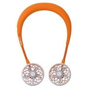 W-Fan ハンズフリー ポータブル扇風機 オレンジ DF201-OR