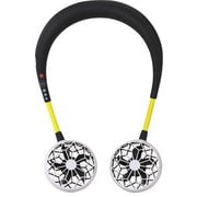 W-Fan ハンズフリー ポータブル扇風機 ブラック＆レッド DF202-BRD