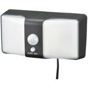 LEDセンサーウォールライト ソーラー式 ブラック 白色 LS-SH24J4-K