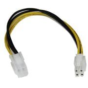 ATX12V電源延長ケーブル 20cm 4ピン/オス - 4ピン/メス ATXP4EXT