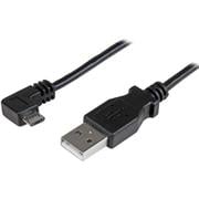 USBAUB2MRA [充電＆同期用 Micro USBケーブル 2m L型右向き オス/オス 24AWG]