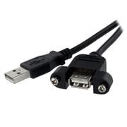 パネルマウント型USB2.0ケーブル 91cm メス/オス USBPNLAFAM3