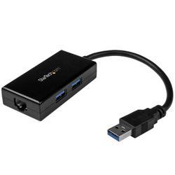 USB 3.0有線LANアダプタ ギガビット対応 USBハブ（2ポート）搭載 USB31000S2H