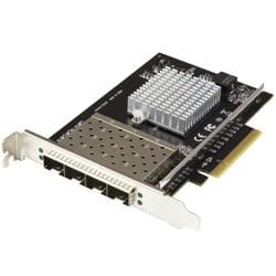 10ギガビットイーサネット対応4ポートSFP+搭載光ファイバーネットワークカード PCIe接続 Intel XL710チップ搭載 PEX10GSFP4I