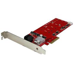 2x M.2 SSD RAIDコントローラカード SATA 3.0 2ポート搭載 PCI Express接続 PEXM2SAT3422