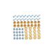 ホイールピアスセット アルミホイール用 ゴールド 094-1013020