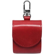AirPods 無線充電対応 ITALY LEATHER CASE レッド HAN18166AP