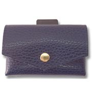 com-ono レザーウォレット NAVY TINY-001