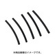 収縮チューブ 径3x70mm 汎用 黒 5個入り 0900-755-04001