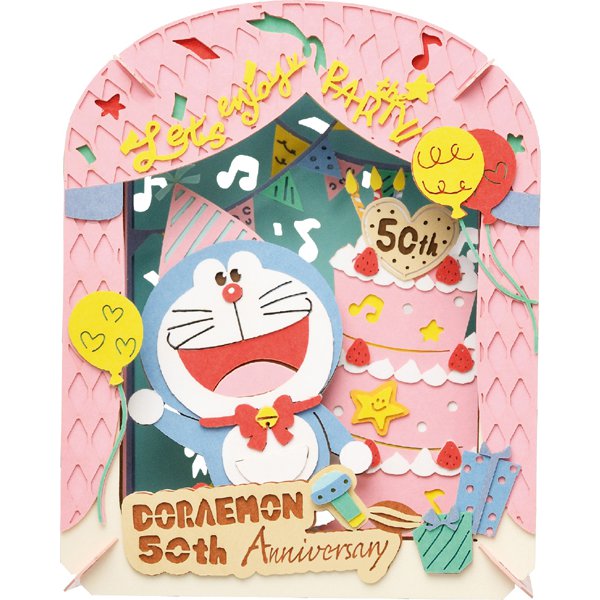 Paper Theater Pt 167 ドラえもん50周年 ケーキでお祝い ペーパークラフト Ied Tj