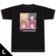可愛ければ変態でも好きになってくれますか？ Tシャツ 紗雪＆唯花＆瑞葉＆真緒 Lサイズ [キャラクターグッズ]