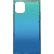 PEI14-TLS16-BL [iPhone 11 EYLE TILE スクエア型 TPU SOFT グラデーション BLUE]