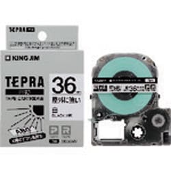テプラPROテープ 屋外に強い白 36mm 黒文字 SS36KV