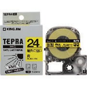 テプラPROテープ 屋外に強い黄 24mm 黒文字 SC24YV