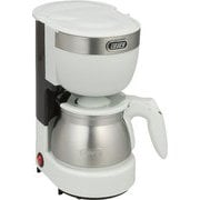 コーヒーメーカー Toffy 5カップアロマコーヒーメーカー アッシュホワイト ステンレスサーバー K-CM8-AW