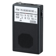 AM・FM・短波ラジオ ブラック RD26BK