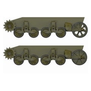 FM35015 M5A1軽戦車/M8自走砲後期型用転輪&サスペンションセット [1/35スケール レジン製ディティールアップパーツセット]