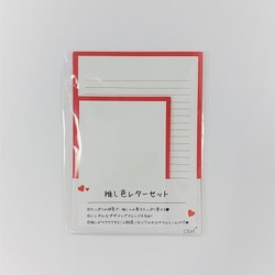 ヨドバシ Com ハゴロモ Hagoromo 推し色レターセット 赤 通販 全品