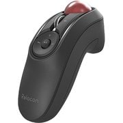 トラックボールマウス/ハンディタイプ/Relacon/メディアコントロールボタン搭載/スタンド付/静音/Bluetooth/ブラック/マウス/黒 M-RT1BRBK