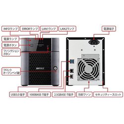 外付けハードディスク・ドライブ BUFFALO TeraStation TS3420 4TB NAS BUFFALO TS3420RN0404 ネットワークハードディスク (4TB