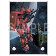 機動戦士ガンダム 大河原邦男イラスト アクリルパネル シャア専用旧ザク [キャラクターグッズ]