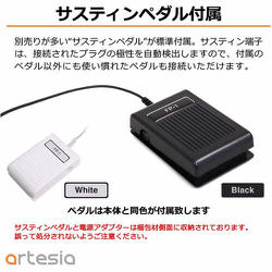 アルテシア 電子ピアノ 88鍵盤 【スタンド・イス・ペダル・ヘッドホン別売り】 Amazon | Artesia 電子ピアノ 88鍵 軽量スリム設計 電池駆動対応