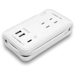ACタップ式充電器 USB PD（パワーデリバリー）対応 ホワイト FUTPU2C1PDWH