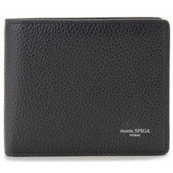 二つ折りカード財布 レザー monteSPIGA-MOSMSP006BK