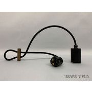 ダクト式 E26口金 40cmコード 100Wまで GLF-0300BK-40DP