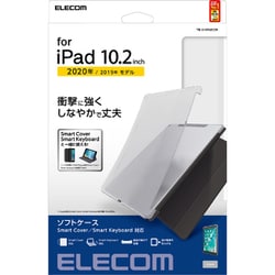 iPad 10.2インチ 第9/8/7世代（2021/2020/2019年） ケース カバー ソフト スマートカバー対応 クリア TB-A19RUCCR
