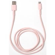 Lightningコネクタ やわらか切れにくいケーブル 1m ピンク QL-0402PK