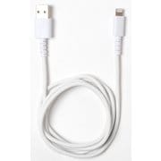 Lightningコネクタ やわらか切れにくいケーブル 1m ホワイト QL-0402WH