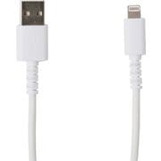 Lightningコネクタ やわらか切れにくいケーブル 2m ホワイト QL-0403WH