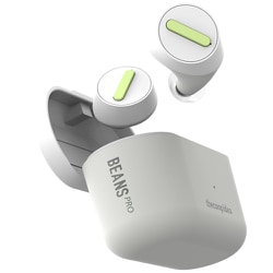 完全ワイヤレスイヤホン BEANS PRO ACTIVE Bluetooth対応 ホワイト
