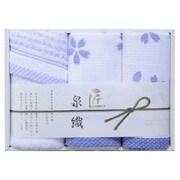 泉織 桜タオルセット ギフトセット ユニセックス NS-1820
