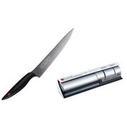 霞 カービングナイフ グレー + シャープナー 30020