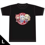 旗揚！けものみち Tシャツ シグレ＆花子＆カーミラ Lサイズ [キャラクターグッズ]