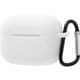 AirPods Pro シリコンケース ノーダスト カラビナ付き/ホワイト IS-APPC1/W