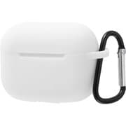 AirPods Pro シリコンケース ノーダスト カラビナ付き/ホワイト IS-APPC1/W