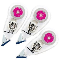 修正テープ ホワイパーサーラ 6mm スタンダードカラー 3個パック ピンク WH-1806-3P