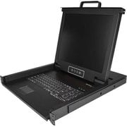 ラックマウント対応KVMコンソールドロワー 17インチLCD 1U シングルKVMスイッチ RKCONS1701