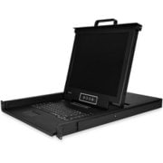 ラックマウント対応KVMコンソールドロワー 17インチLCD 1U 16ポートKVMスイッチ搭載 RKCONS1716K