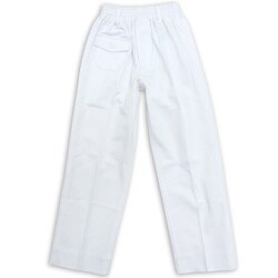 布帛白無地ロングパンツ 17000 シロ無地ロングパンツ 150cm