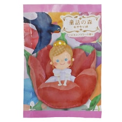 N-8783 [童話の森 おやゆび姫 入浴剤 ハピネスフラワーの香り 保湿成分入り 50g 日本製]