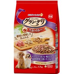 グラン・デリ ふっくら仕立て ビーフ・さつまいも・鶏ささみ・緑黄色野菜・小魚・角切りビーフ粒入り 1.7kg